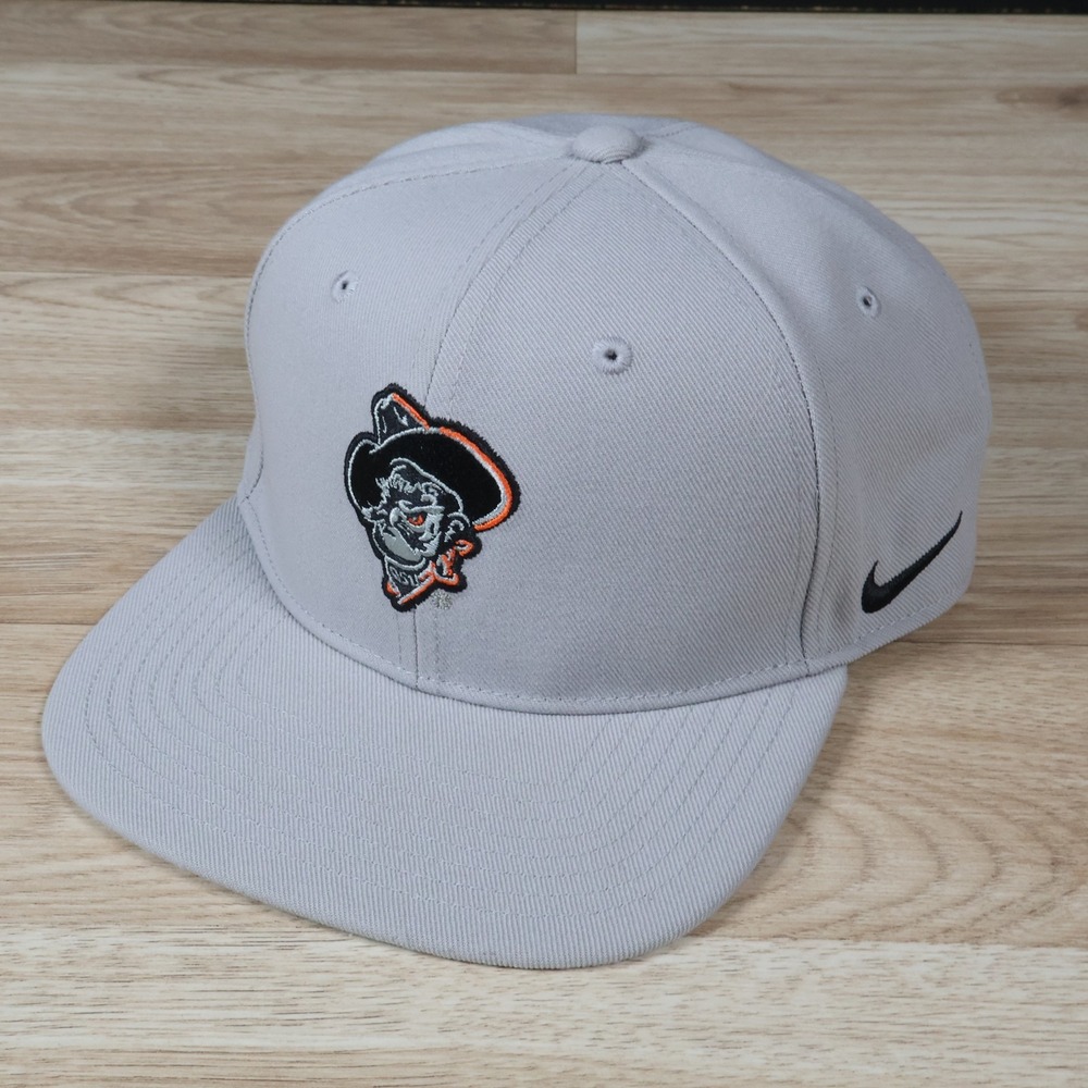 Oklahoma State Cowboys Nike Pro Hat Cap Snapback Gray Youth OSU NCAA Pistol Pete